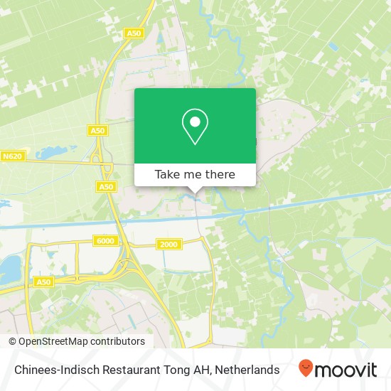 Chinees-Indisch Restaurant Tong AH, Nieuwstraat 62 map