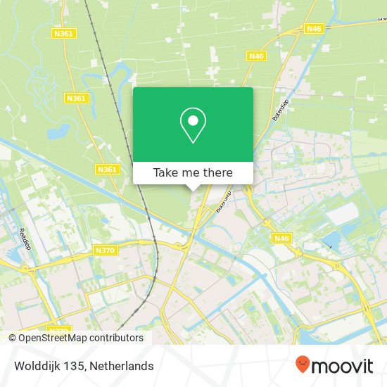 Wolddijk 135, 9738 AE Groningen map