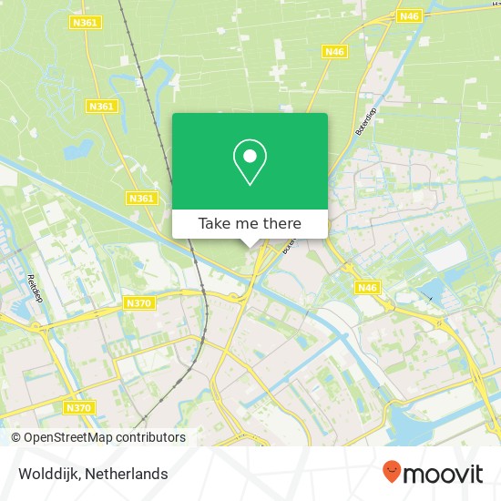 Wolddijk, 9738 AA Groningen Karte