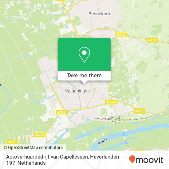 Autoverhuurbedrijf van Capelleveen, Haverlanden 197 map