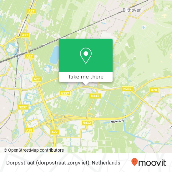 Dorpsstraat (dorpsstraat zorgvliet), 3732 EP De Bilt map