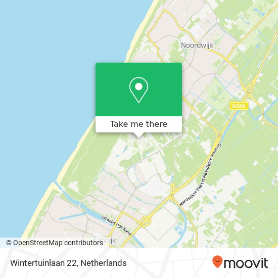 Wintertuinlaan 22, Wintertuinlaan 22, 2201 ZS Noordwijk, Nederland map