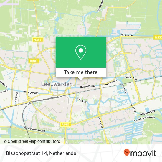 Bisschopstraat 14, 8921 AZ Leeuwarden Karte