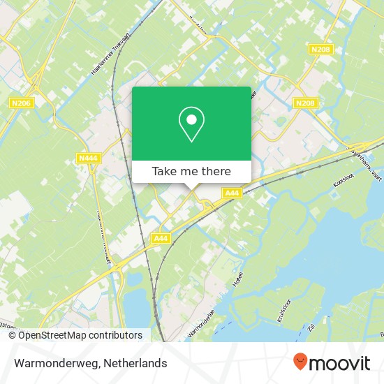 Warmonderweg, 2171 AK Sassenheim Karte