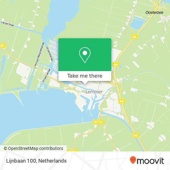 Lijnbaan 100, 8531 JV Lemmer map