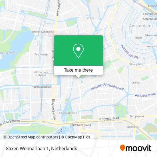 Saxen Weimarlaan 1 map