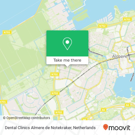 Dental Clinics Almere de Notekraker, Wim Kanplein 1 map