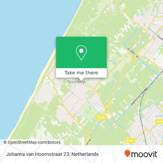 Johanna van Hoornstraat 23, 2203 GM Noordwijk-Binnen Karte