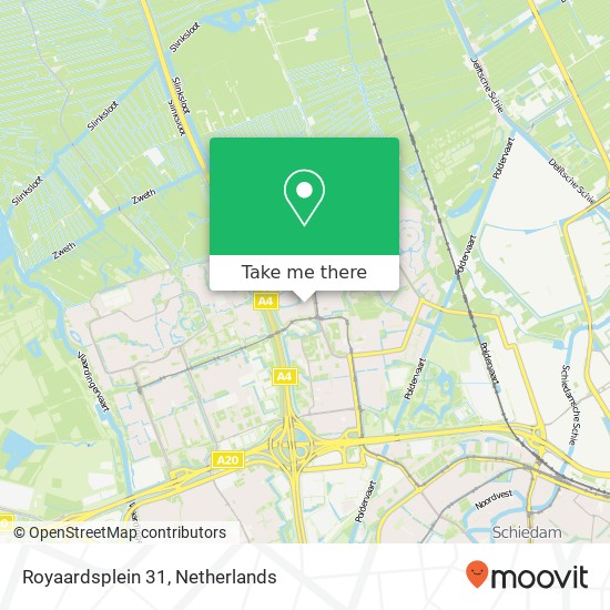 Royaardsplein 31, 3123 AK Schiedam Karte