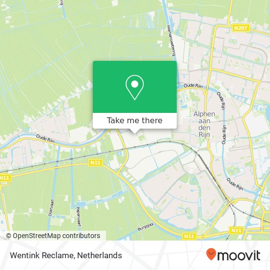 Wentink Reclame, Eikenlaan 259 map