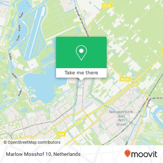 Marlow Mosshof 10, 3059 PP Rotterdam map