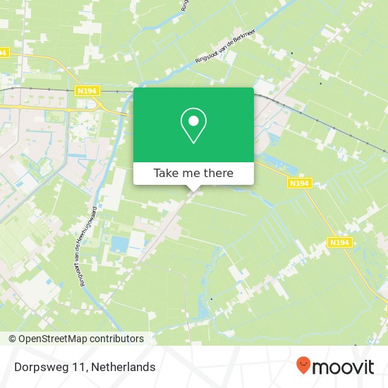 Dorpsweg 11, 1711 RD Hensbroek map