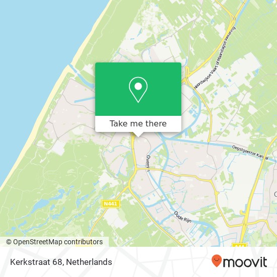 Kerkstraat 68, 2223 AJ Katwijk aan de Rijn map