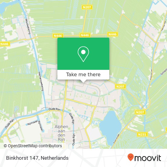 Binkhorst 147, 2402 MG Alphen aan den Rijn map