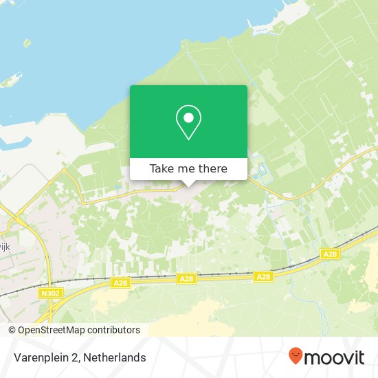 Varenplein 2, 3849 SE Hierden map