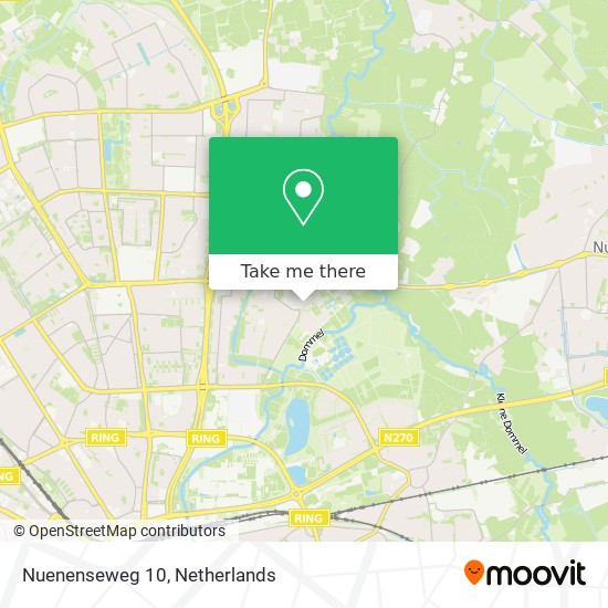Nuenenseweg 10 map
