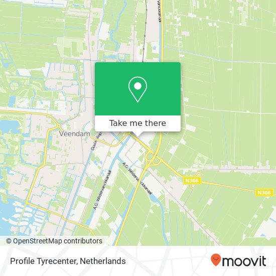 Profile Tyrecenter, Drieborghweg 1 map