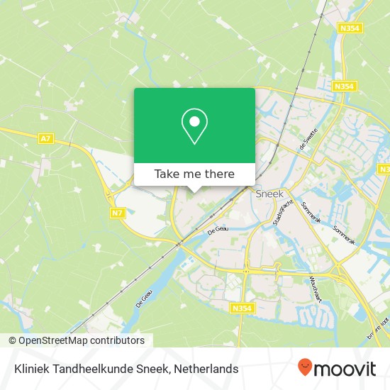 Kliniek Tandheelkunde Sneek, 8601 Sneek map