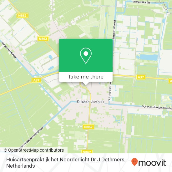 Huisartsenpraktijk het Noorderlicht Dr J Dethmers, Sirius 7 map