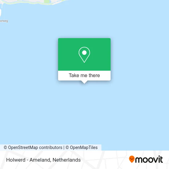Holwerd - Ameland map