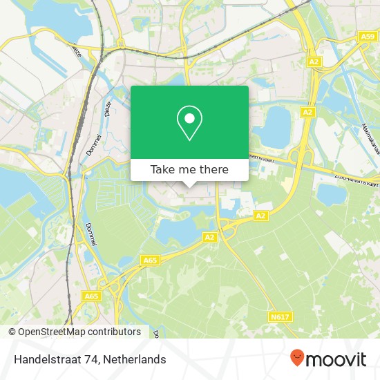 Handelstraat 74, 5216 EN 's-Hertogenbosch map