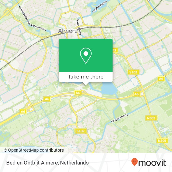 Bed en Ontbijt Almere, Archerpad Karte