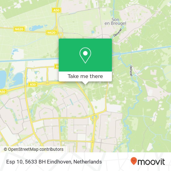 Esp 10, 5633 BH Eindhoven Karte