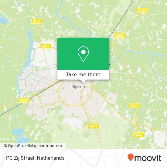 PC Zij Straat, Enterstraat 8 map