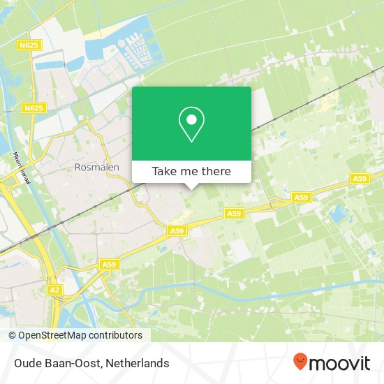 Oude Baan-Oost, 5244 HX Rosmalen map