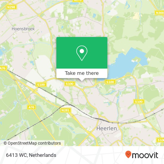 6413 WC, 6413 WC Heerlen, Nederland map