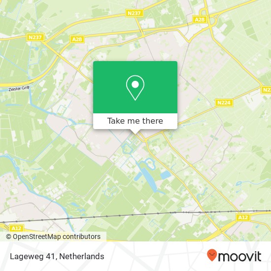 Lageweg 41, 3703 CA Zeist map