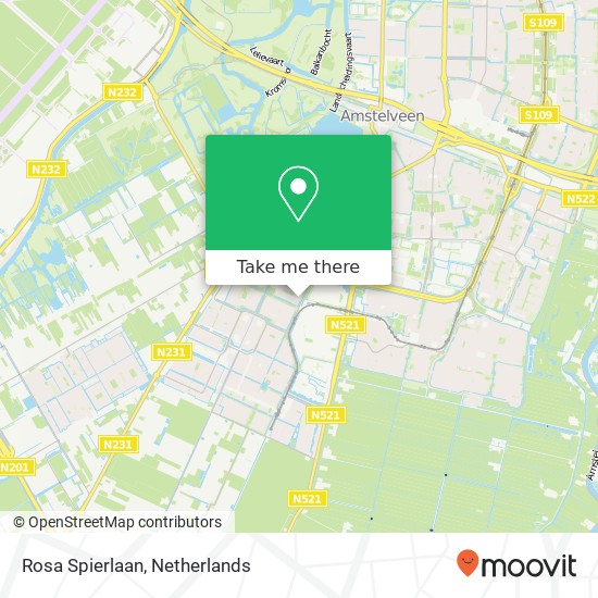 Rosa Spierlaan, 1187 HB Amstelveen map