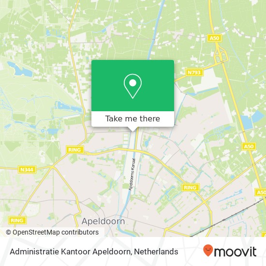 Administratie Kantoor Apeldoorn, Anklaarseweg 334B map