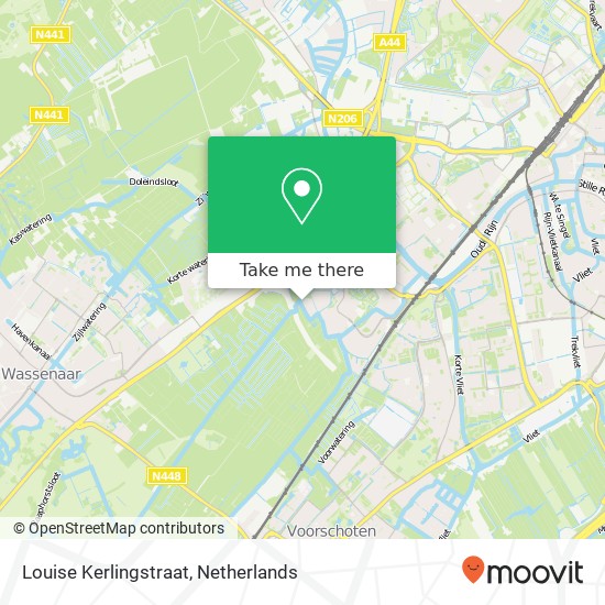 Louise Kerlingstraat, 2331 KG Leiden Karte