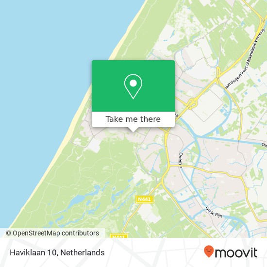 Haviklaan 10, 2224 HT Katwijk aan Zee map