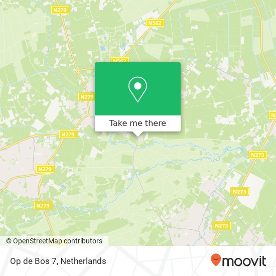 Op de Bos 7, 6088 NA Roggel map