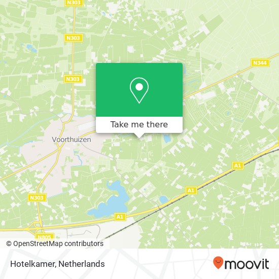 Hotelkamer, Harremaatweg 34 map