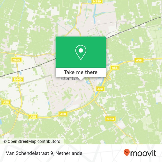 Van Schendelstraat 9, 4873 CW Etten-Leur map