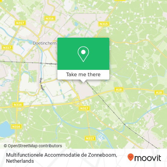 Multifunctionele Accommodatie de Zonneboom, Kievitlaan 4 map