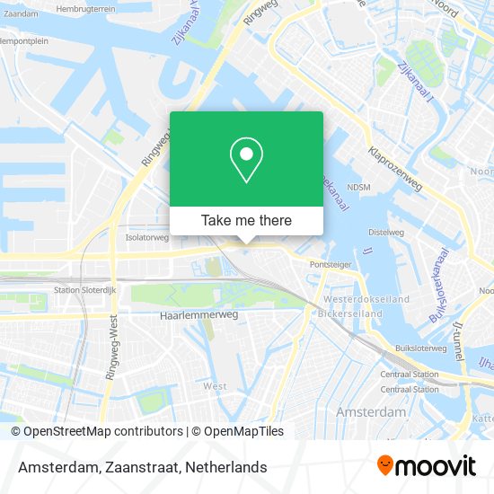 Amsterdam, Zaanstraat Karte