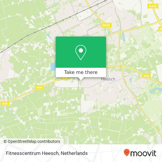 Fitnesscentrum Heesch, Cereslaan 12B map