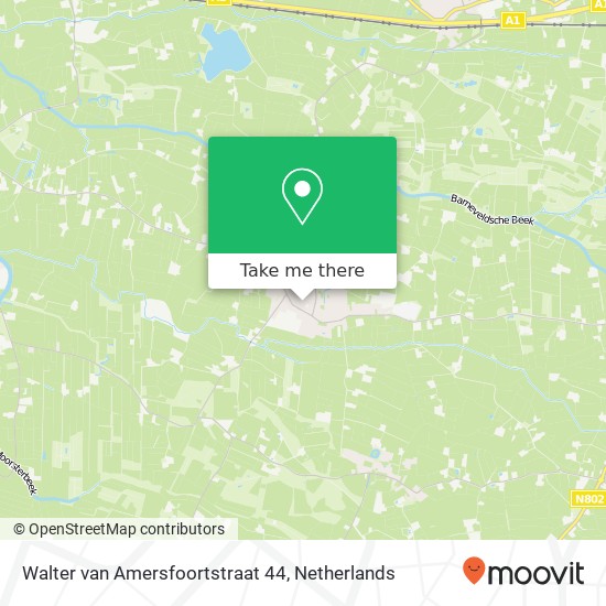 Walter van Amersfoortstraat 44, 3791 AR Achterveld map