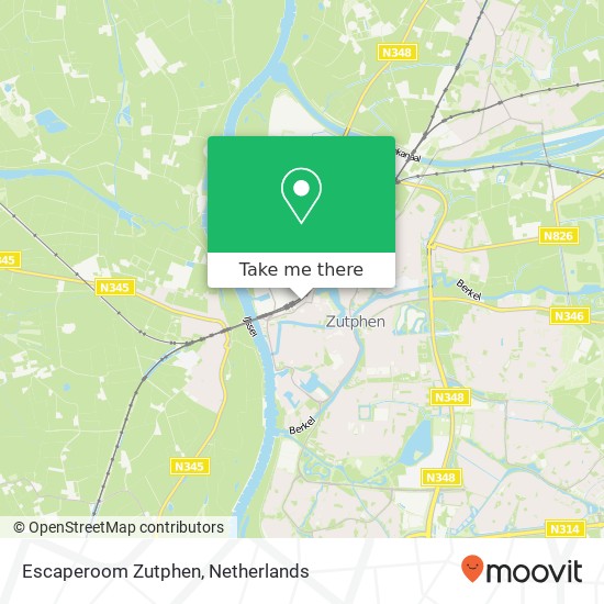 Escaperoom Zutphen, Stationsplein 6 map