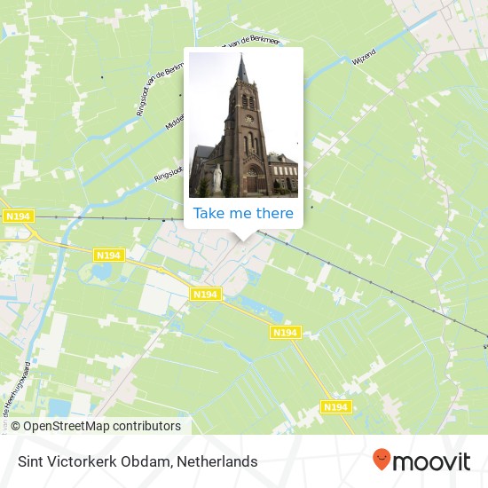 Sint Victorkerk Obdam, Van Wassenaerstraat map