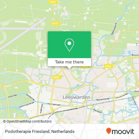 Podotherapie Friesland, De Drie Dukatons map