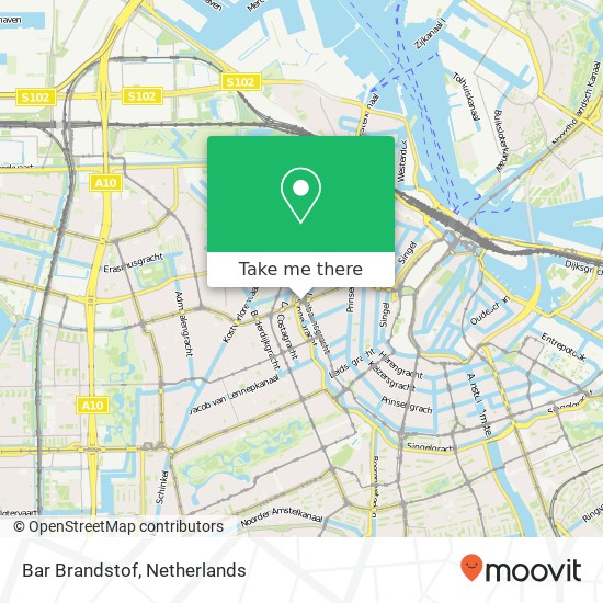 Bar Brandstof, Rozengracht 226 map