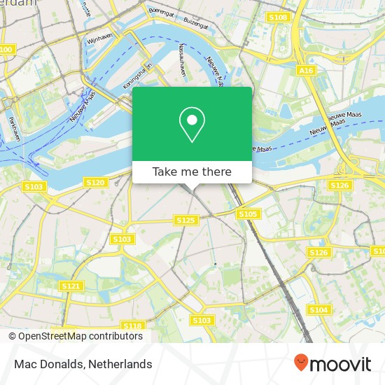 Mac Donalds, Groene Hilledijk 135 map