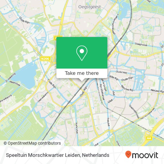 Speeltuin Morschkwartier Leiden map