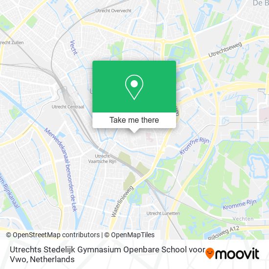 Utrechts Stedelijk Gymnasium Openbare School voor Vwo Karte