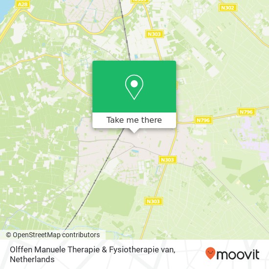 Olffen Manuele Therapie & Fysiotherapie van, Dokter Holtropstraat 77 map